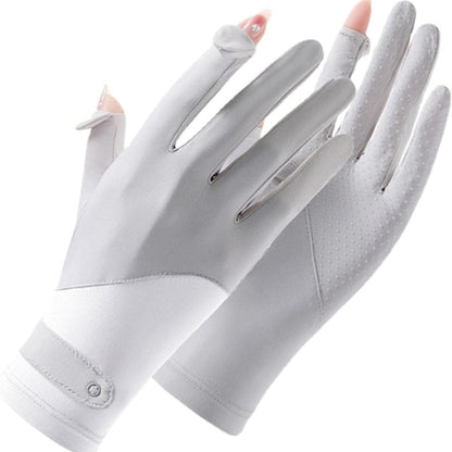 SunGuard™ Women's Breathable UV Protection Driving Gloves for Stylish Outdoor Comfort