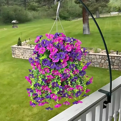 EverBloom™ UV Resistant Artificial Morning Glory Hanging Flowers for Indoor & Outdoor Decor