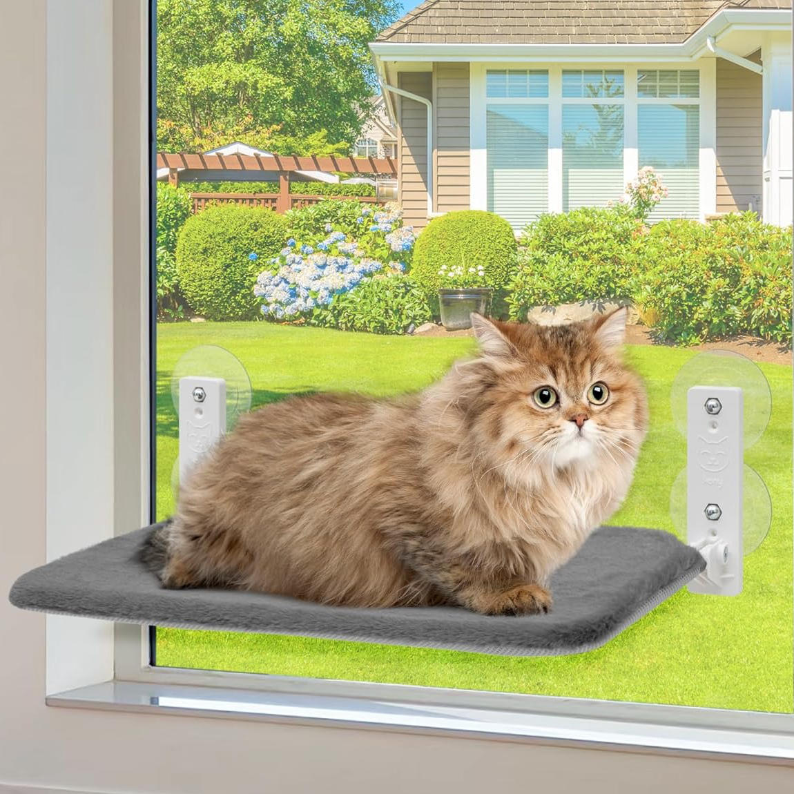 PurrfectView™ Cat Window Perch - Cozy Cat Hammock for Ultimate Outdoor Viewing 11