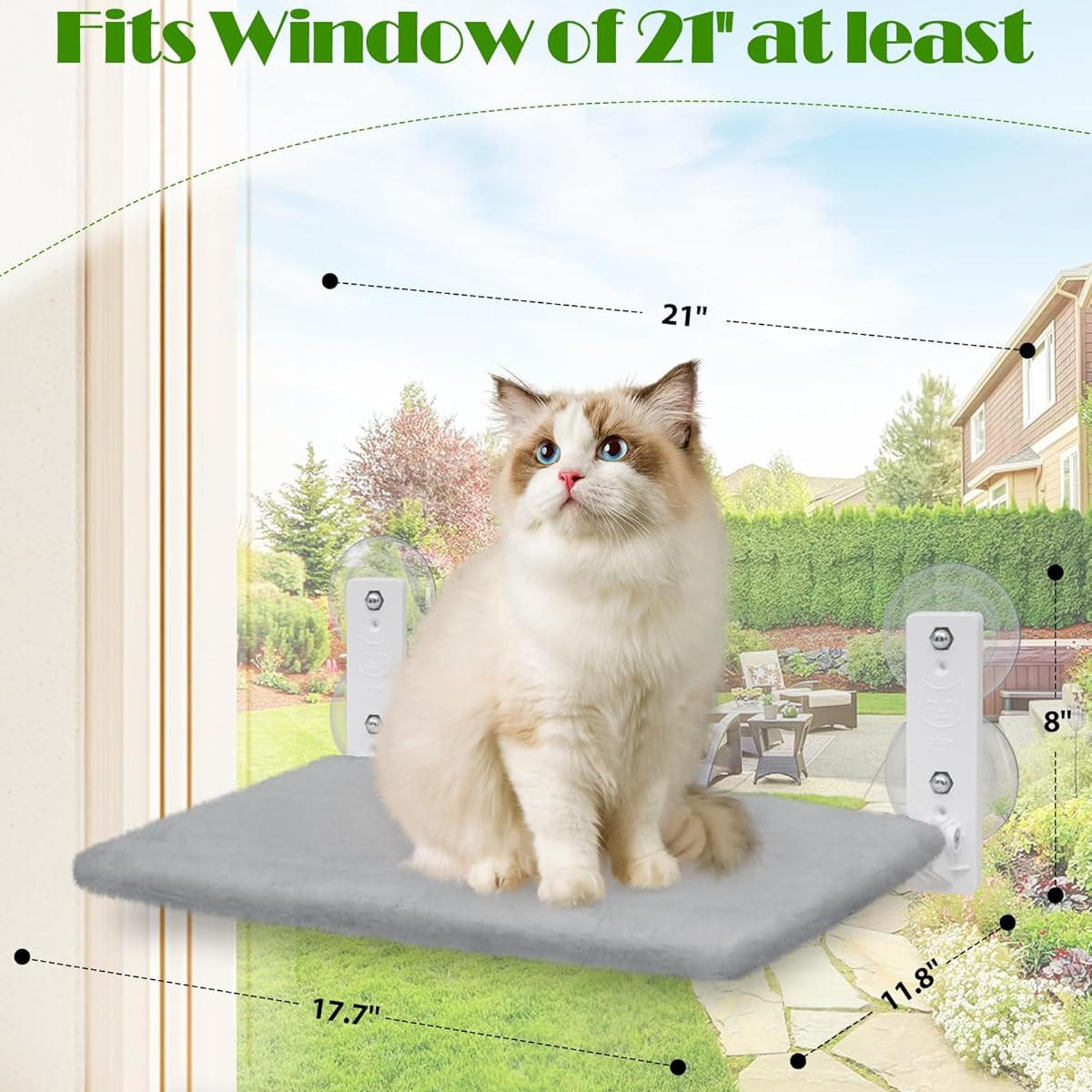 PurrfectView™ Cat Window Perch - Cozy Cat Hammock for Ultimate Outdoor Viewing 8