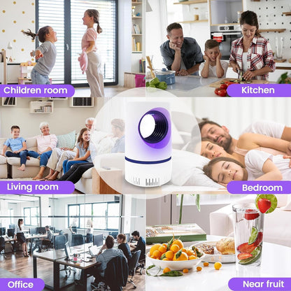 EcoTrap™ UV Light Insect Trap - Effective Mosquito & Fly Killer for Home - 8