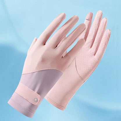 SunGuard™ Women's Breathable UV Protection Driving Gloves for Stylish Outdoor Comfort