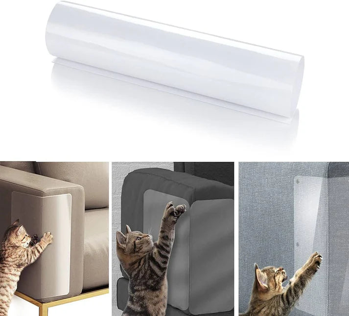 PawGuard™ Cat Scratch Protector - Clear Furniture Shield for Couch and Sofa - 4