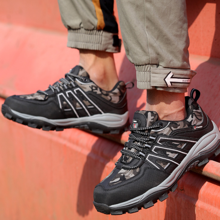 Smash-Proof & Anti-Puncture Mens Hiking Shoes