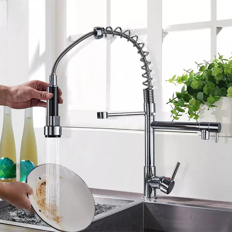 AquaFlex™ Kitchen Faucet With Sprayer – Modern Pull-Out Design for Effortless Use 1