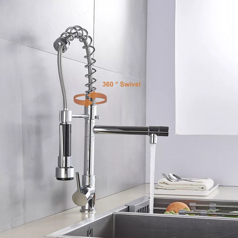 AquaFlex™ Kitchen Faucet With Sprayer – Modern Pull-Out Design for Effortless Use 2