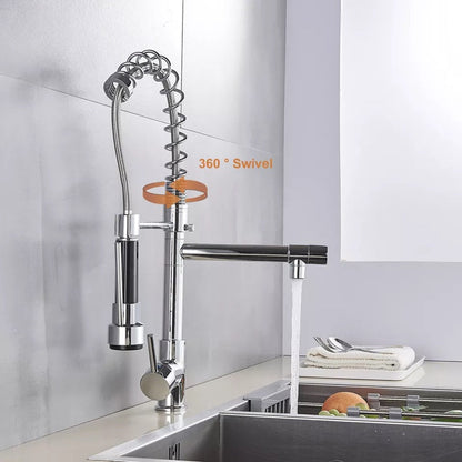 AquaFlex™ Kitchen Faucet With Sprayer – Modern Pull-Out Design for Effortless Use 2