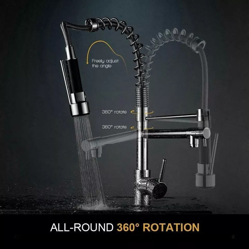 AquaFlex™ Kitchen Faucet With Sprayer – Modern Pull-Out Design for Effortless Use 7