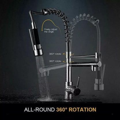AquaFlex™ Kitchen Faucet With Sprayer – Modern Pull-Out Design for Effortless Use 7