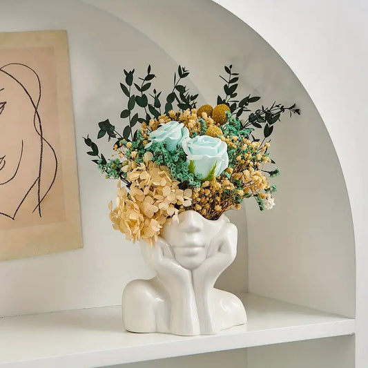 ArtVase™ White Ceramic Vase for Elegant Home Decor and Stylish Storage 0