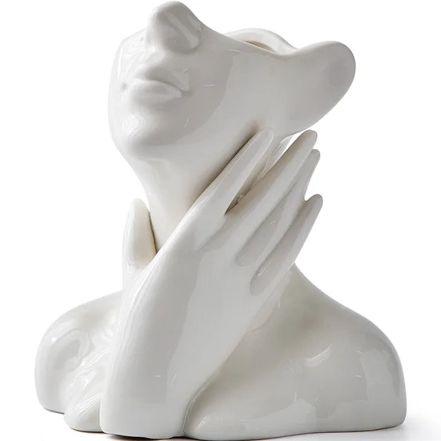 ArtVase™ White Ceramic Vase for Elegant Home Decor and Stylish Storage 10