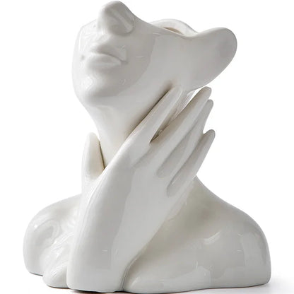 ArtVase™ White Ceramic Vase for Elegant Home Decor and Stylish Storage 10