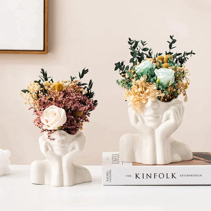 ArtVase™ White Ceramic Vase for Elegant Home Decor and Stylish Storage 2