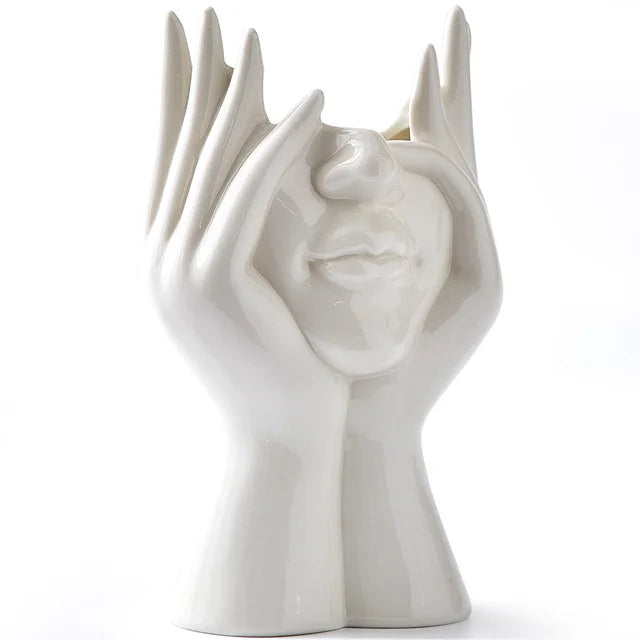 ArtVase™ White Ceramic Vase for Elegant Home Decor and Stylish Storage 9