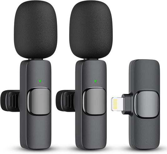 AudioPro™ Wireless Microphone System for iPhone & iPad - Ideal for Vlogging 0