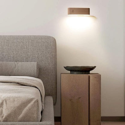 AuraGlow™ Wall Sconce Lighting - Elegant Beech Wood Design for Versatile Ambiance 2