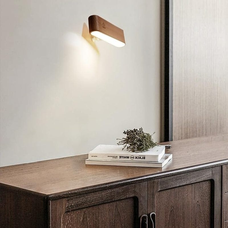 AuraGlow™ Wall Sconce Lighting - Elegant Beech Wood Design for Versatile Ambiance 3