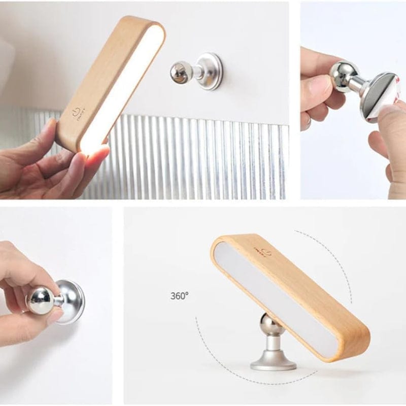 AuraGlow™ Wall Sconce Lighting - Elegant Beech Wood Design for Versatile Ambiance 6