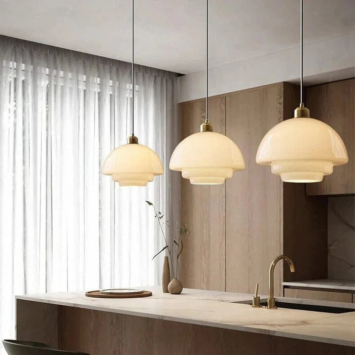 AuraLuxe™ Glass Pendant Lighting - Scandinavian Style for Kitchen & Living Spaces 4