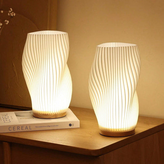 AuraWave™ Dimmable Table Lamp - Stylish USB Desk Lamp for Bedroom & Nightstand 0
