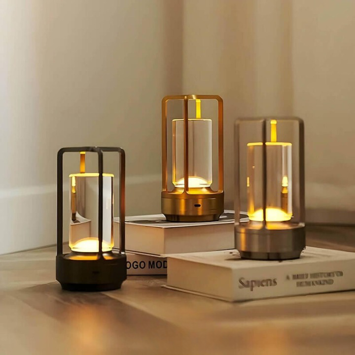 Auralight™ Wireless Table Lamp with Crystal Glass – Perfect for Indoor and Outdoor Use 1