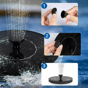 EcoFlow™ Solar Water Fountain – Eco-Friendly Outdoor Decor for Birdbaths and Gardens 2