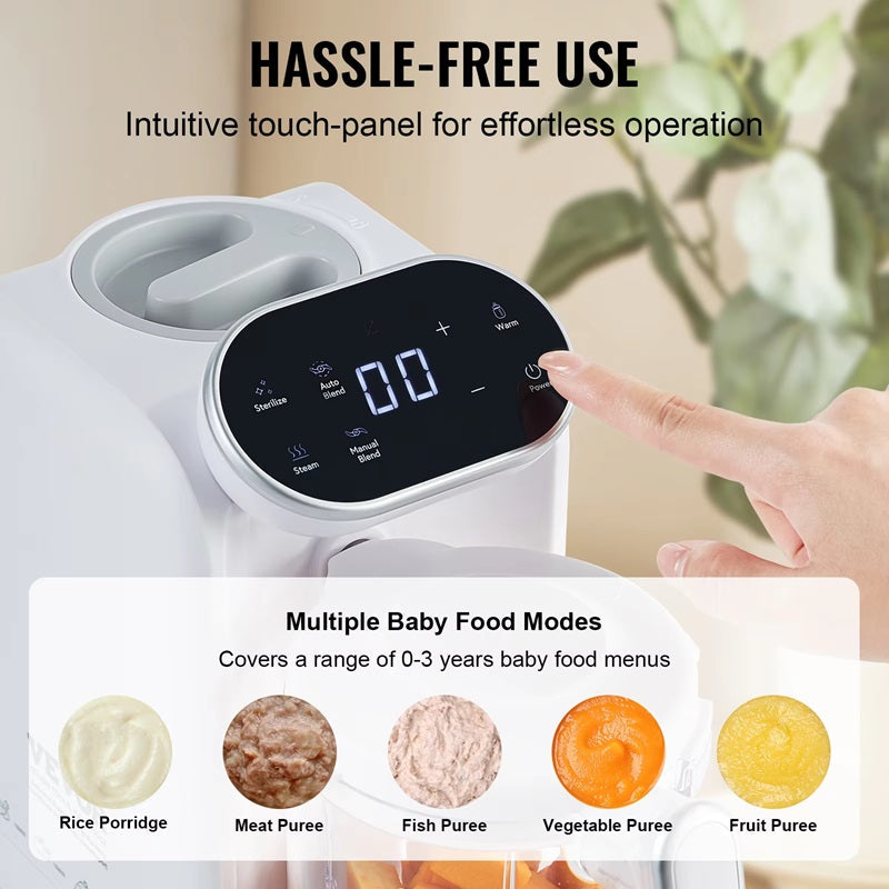 BabyChef™ 5-in-1 Baby Food Maker – Effortless Food Puree Machine for Healthy Meals 5