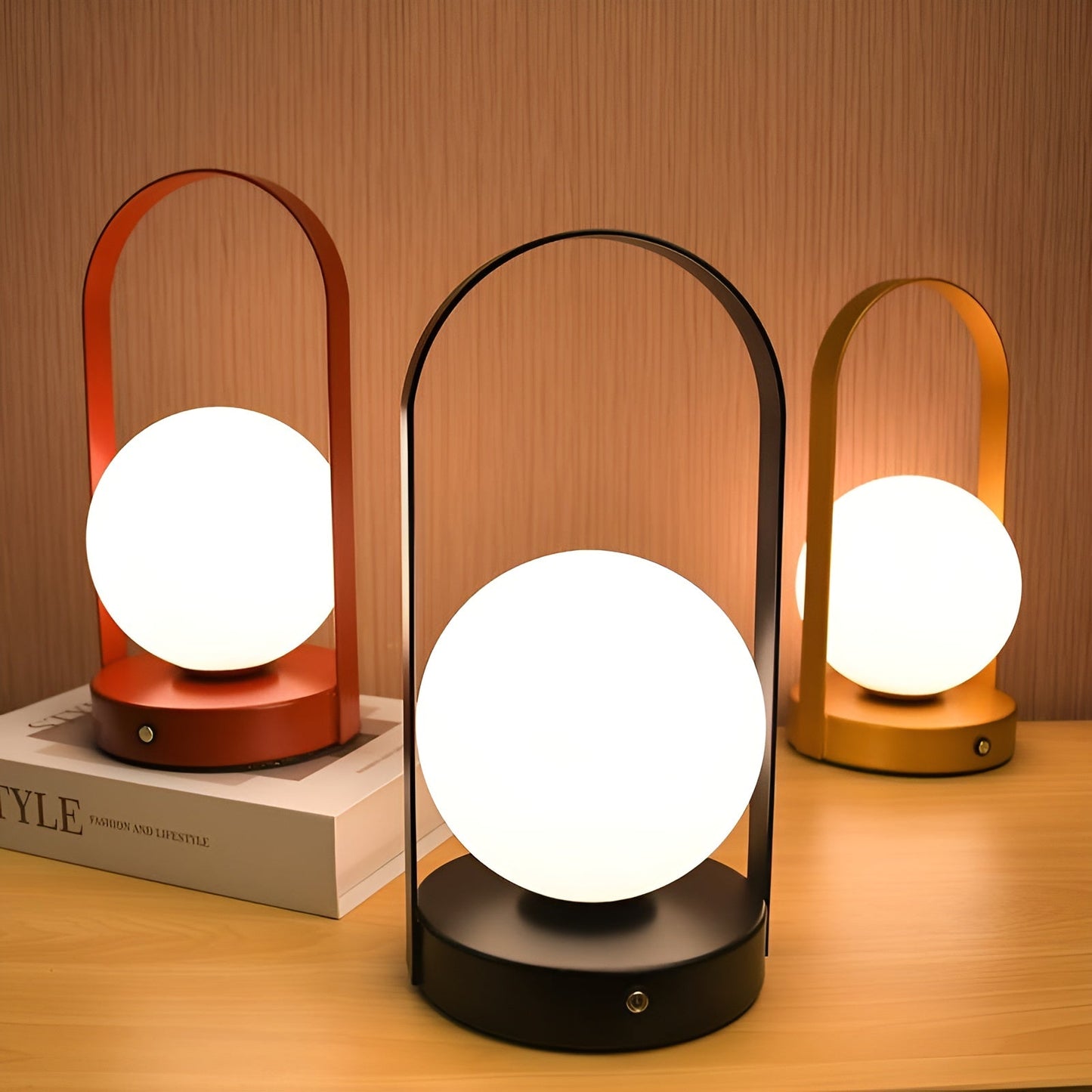 BeamBall™ Cordless Table Lamp – Stylish Battery Operated Lighting for Any Space 0