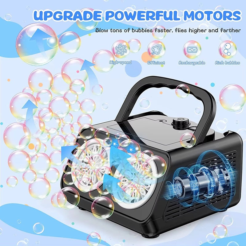 BubbleBliss™ Electric Bubble Machine – Best Bubble Blower for Parties and Events 1