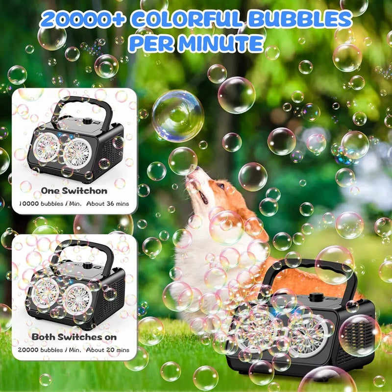 BubbleBliss™ Electric Bubble Machine – Best Bubble Blower for Parties and Events 2