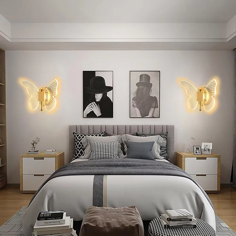 ButterflyGlow™ LED Wall Sconce - Versatile Tricolor Lighting for Modern Spaces 4