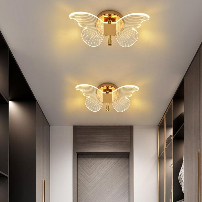 ButterflyGlow™ LED Wall Sconce - Versatile Tricolor Lighting for Modern Spaces 5