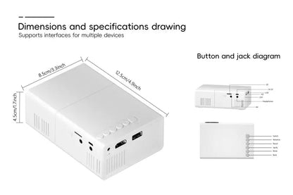 VisionBeam™ Portable HD Projector – Mini Projector for Home and Travel 5