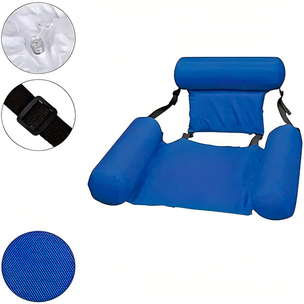 AquaRelax™ Inflatable Pool Float Chair for Adults - Comfortable Swimming Pool Floating Seat 8