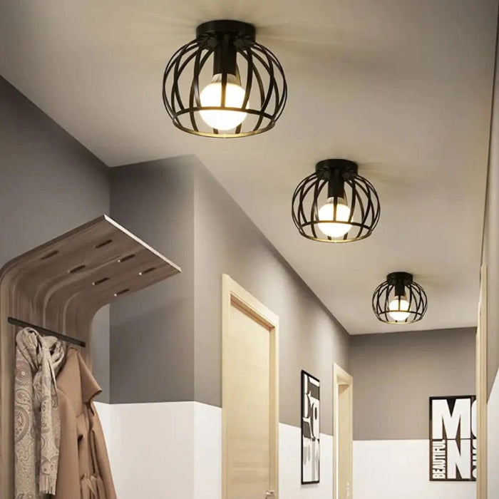 CageGlow™ Vintage Ceiling Lamp - Industrial Dining Room Light Fixture 2