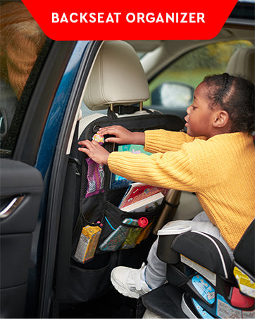 CarMate™ 2-Pack Backseat Organizer for Ultimate Car Storage and Kid Entertainment 4