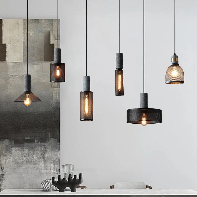 CementoGlow™ Industrial Pendant Lamp - Modern Concrete & Metal Design 2