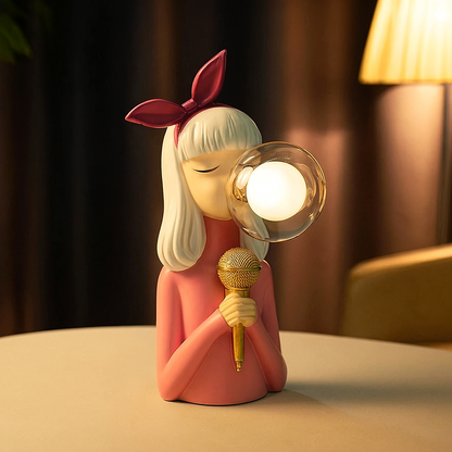 GlowGum™ Artisan Sisters Table Lamp - Handcrafted Elegance for Bedside or Desk