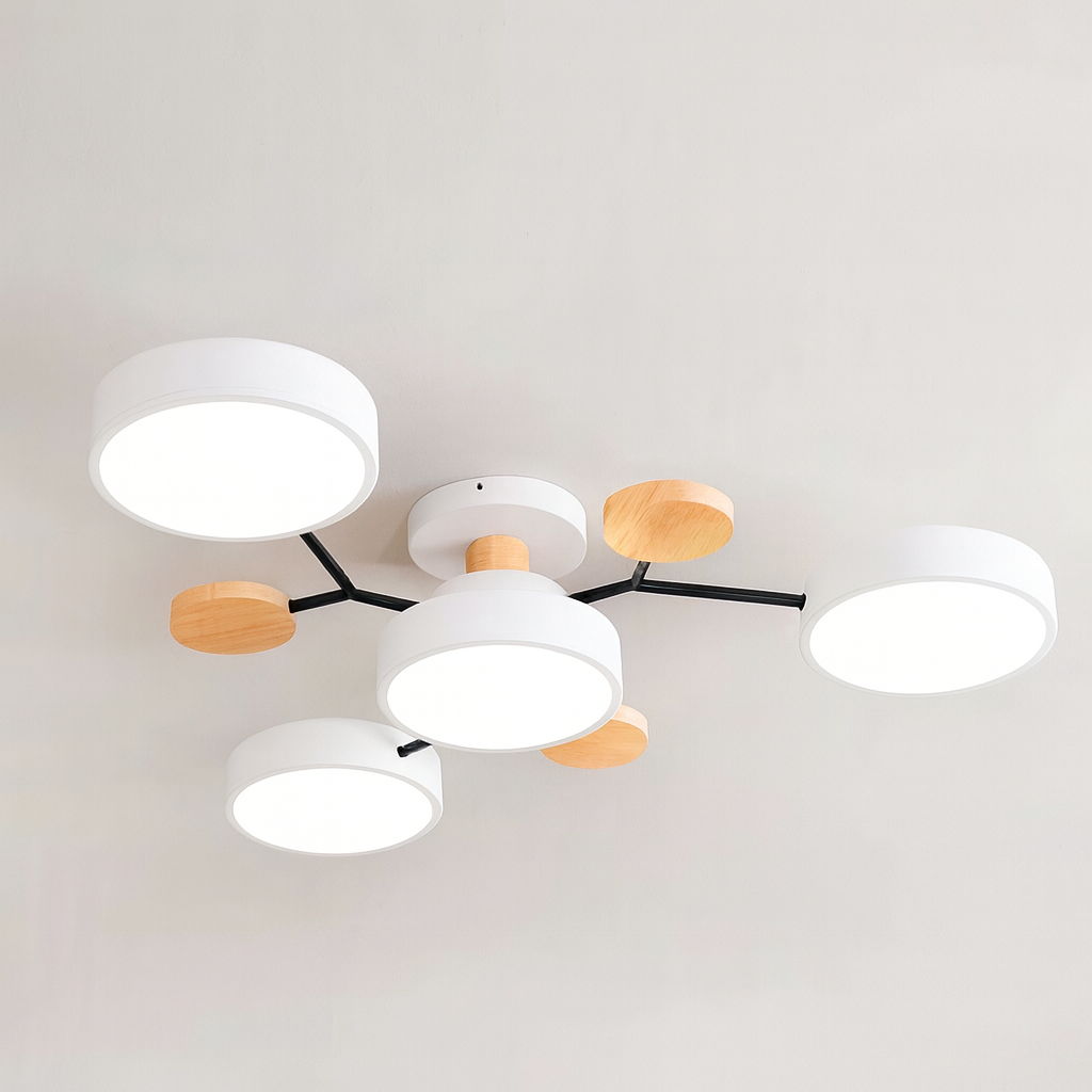 GlideRay™ Scandinavian LED Ceiling Light Fixture for Modern Homes