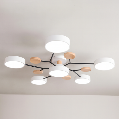 GlideRay™ Scandinavian LED Ceiling Light Fixture for Modern Homes
