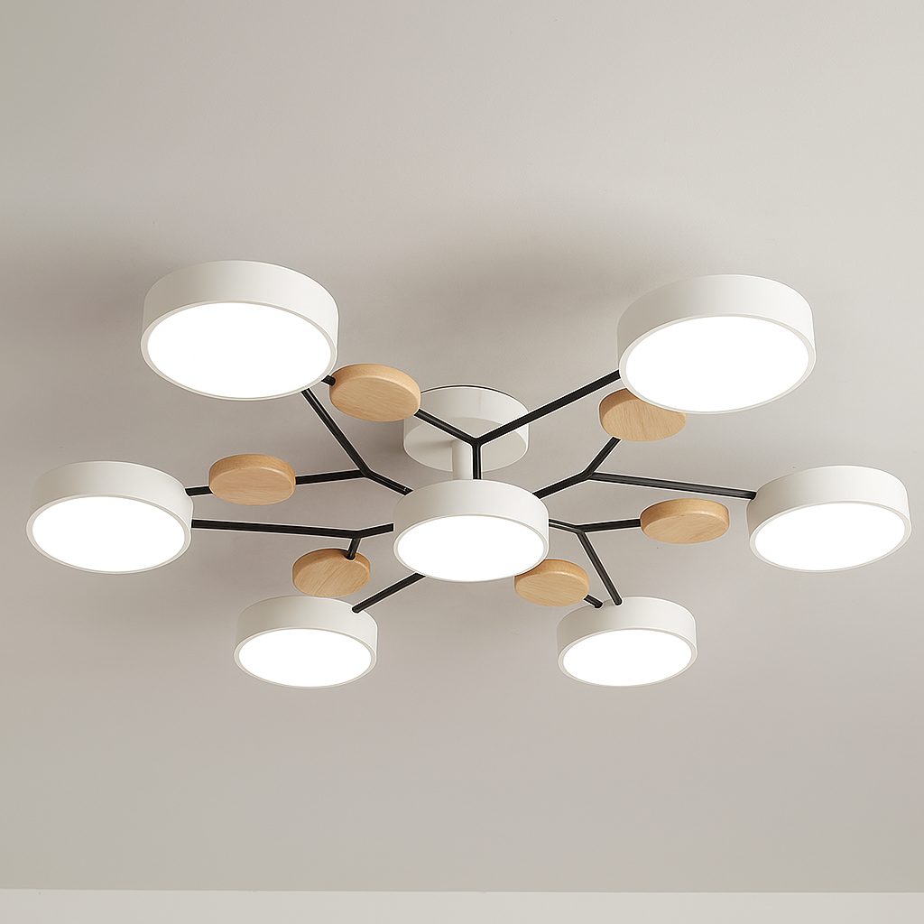 GlideRay™ Scandinavian LED Ceiling Light Fixture for Modern Homes