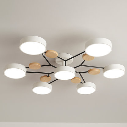 GlideRay™ Scandinavian LED Ceiling Light Fixture for Modern Homes