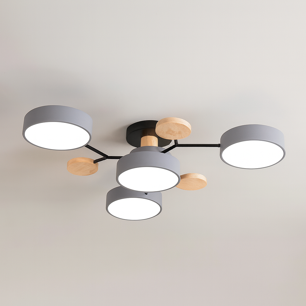 GlideRay™ Scandinavian LED Ceiling Light Fixture for Modern Homes