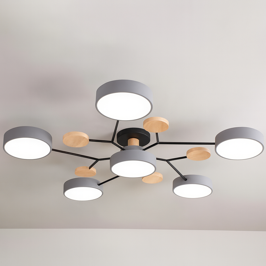 GlideRay™ Scandinavian LED Ceiling Light Fixture for Modern Homes