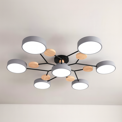 GlideRay™ Scandinavian LED Ceiling Light Fixture for Modern Homes