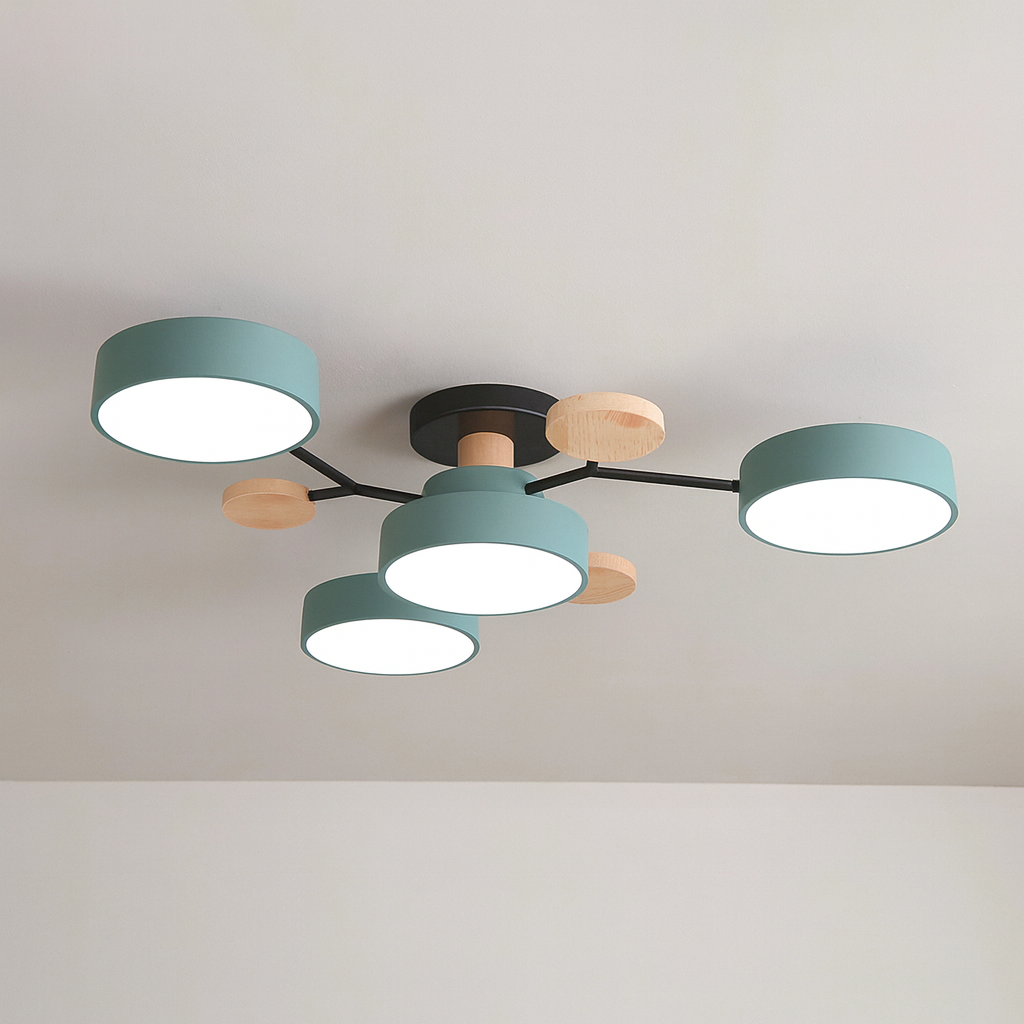GlideRay™ Scandinavian LED Ceiling Light Fixture for Modern Homes