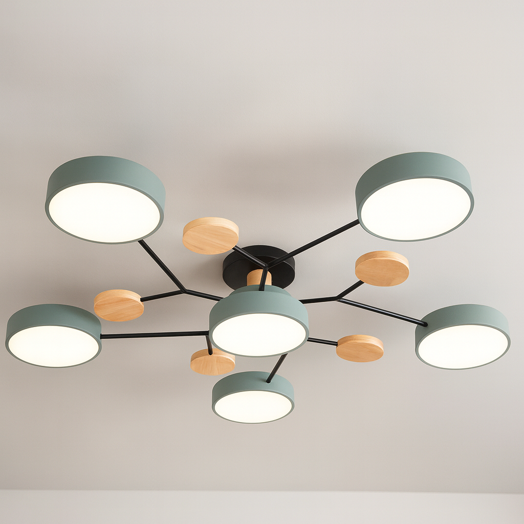 GlideRay™ Scandinavian LED Ceiling Light Fixture for Modern Homes