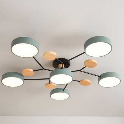 GlideRay™ Scandinavian LED Ceiling Light Fixture for Modern Homes