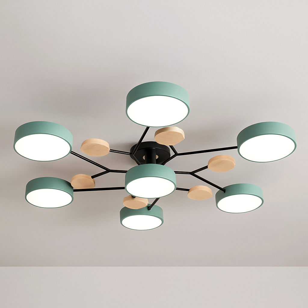 GlideRay™ Scandinavian LED Ceiling Light Fixture for Modern Homes