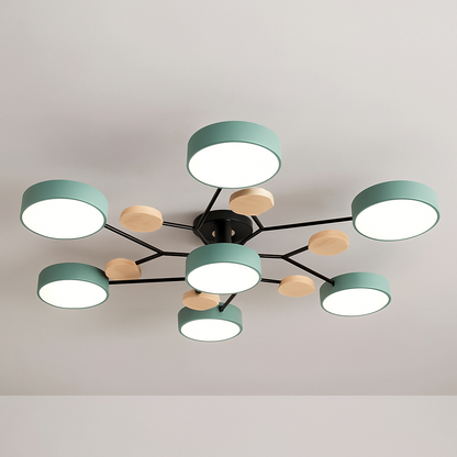 GlideRay™ Scandinavian LED Ceiling Light Fixture for Modern Homes
